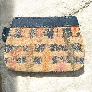 Stylish Blue and Tan Women's Clutch